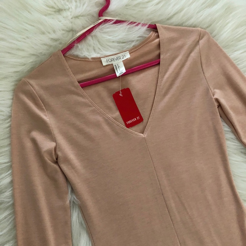 Long Sleeve Blush Dress, size small - Picture 3 of 3